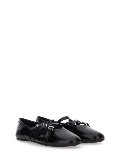 Michael Michael Kors Leather Flat Ballet Flats