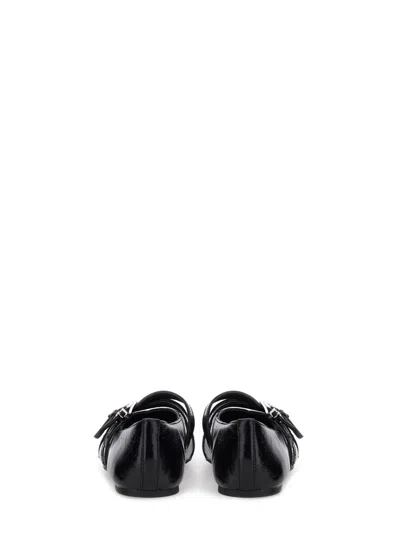 Michael Michael Kors Leather Flat Ballet Flats