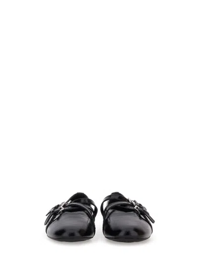 Michael Michael Kors Leather Flat Ballet Flats