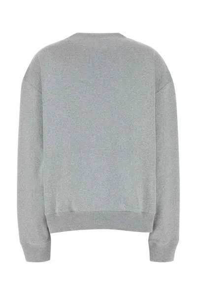 Miu Miu Grey Cotton Oversize Sweatshirt