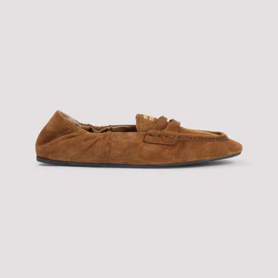 Miu Miu Mocassins En Cuir Suédé