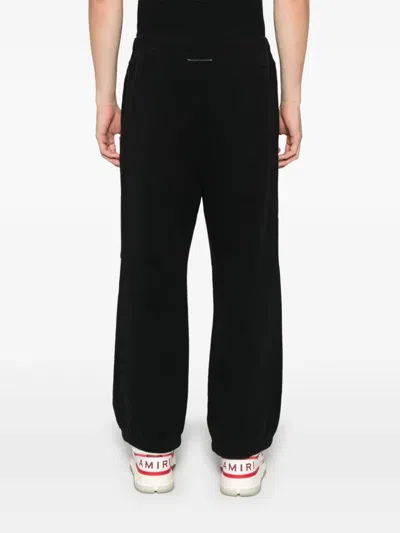 Mm6 Maison Margiela Elasticated Ankle Hems Trousers In Black