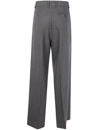 Mm6 Maison Margiela Mm6 By Maison Margiela High-waisted Tailored Pants With Wide Leg In Gray