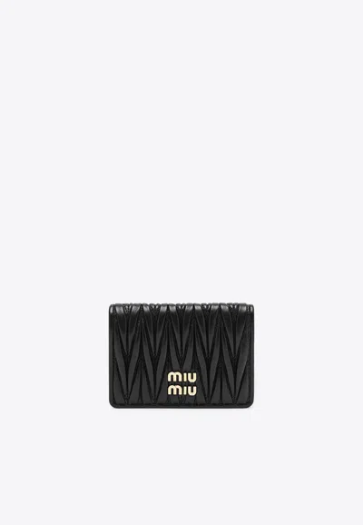 Miu Miu Matelassé Nappa Leather Cardholder
