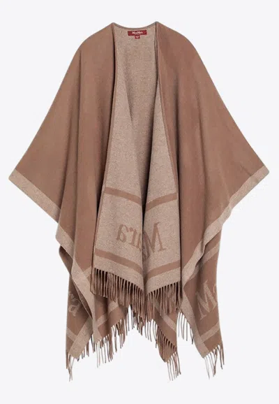 Max Mara Tailored Wool Coat With Fringe Detailing And Elegant Silhouette