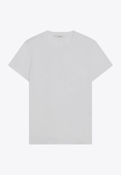 Max Mara Papaia Logo T-shirt In Gray
