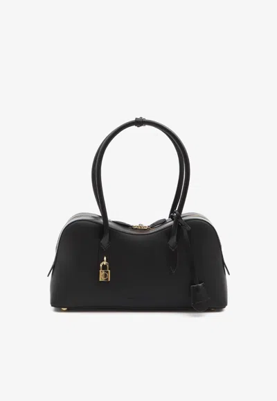 Stella Mccartney Stella Ryder Logo-embossed Embellished Textured Vegan Leather Tote In Black