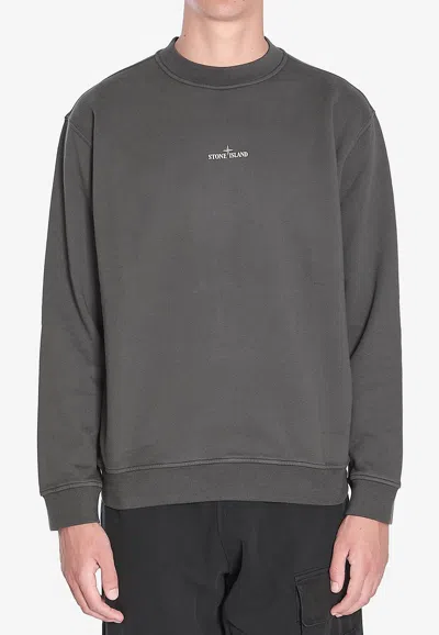 Stone Island Sweatshirt With Industrial Flow Print