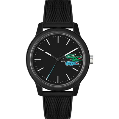 Lacoste 12.12 Chronograph Silicone Strap Watch, 44mm
