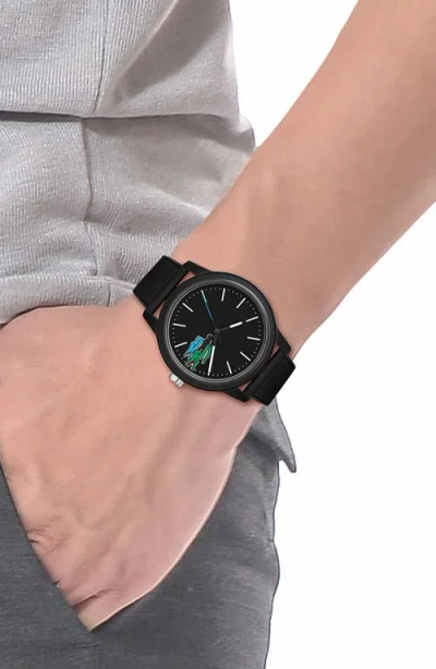 Lacoste 12.12 Chronograph Silicone Strap Watch, 44mm