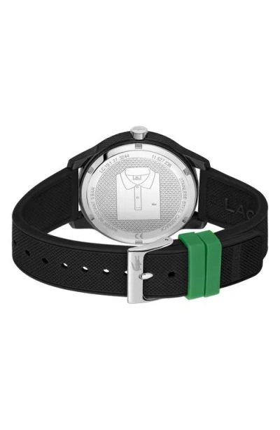 Lacoste 12.12 Chronograph Silicone Strap Watch, 44mm