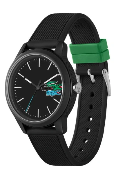 Lacoste 12.12 Chronograph Silicone Strap Watch, 44mm
