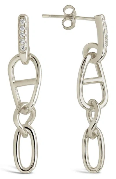 Sterling Forever Dangle Stud Earrings