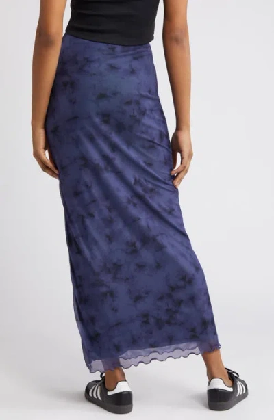 Bp. Printed Mesh Maxi Skirt