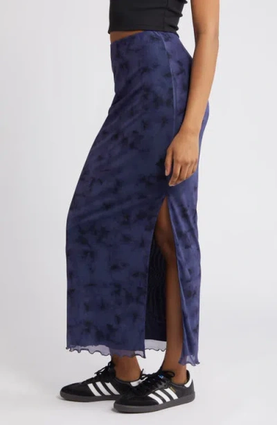 Bp. Printed Mesh Maxi Skirt