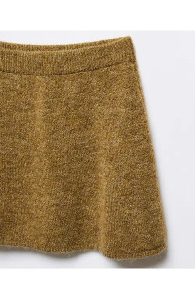 Mango Brushed Knit Miniskirt