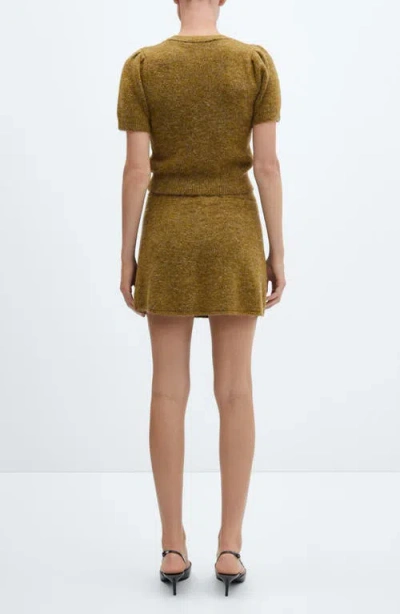 Mango Brushed Knit Miniskirt