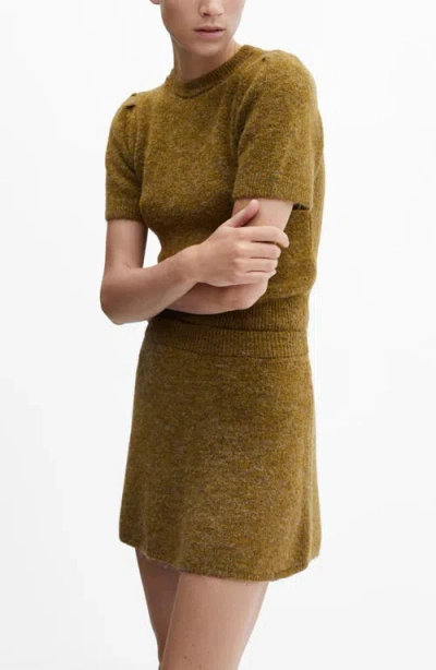 Mango Brushed Knit Miniskirt
