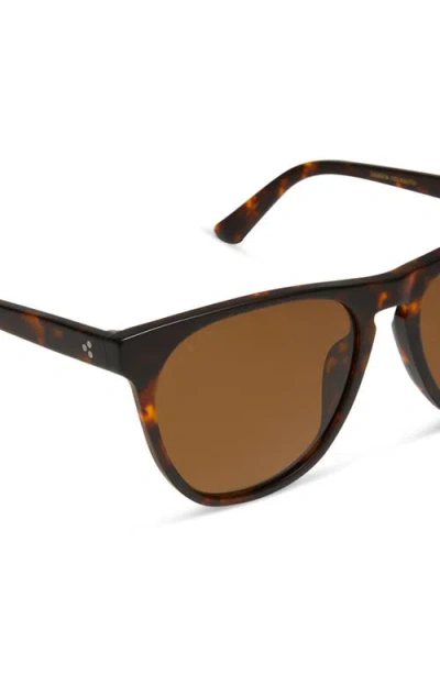 Diff Darren 55mm Polarized Square Sunglasses