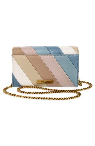 Kurt Geiger London Soho Stripe Leather Chain Wallet
