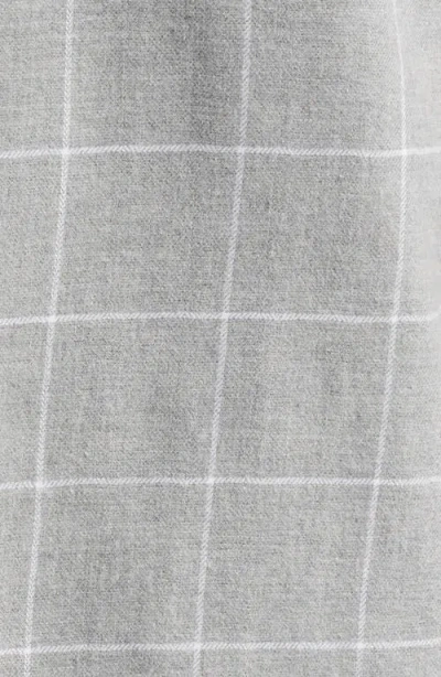 Nordstrom Trim Fit Windowpane Check Flannel Button-down Shirt