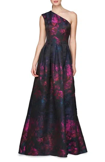 Kay Unger Cara One-shoulder Gown