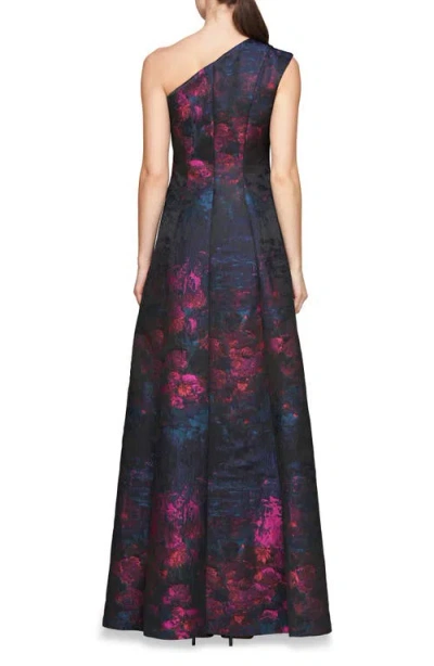 Kay Unger Cara One-shoulder Gown