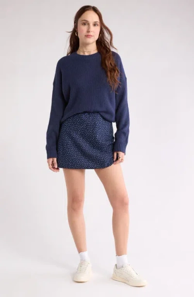 Abound Cozy Crew Pullover Sweater In Blue