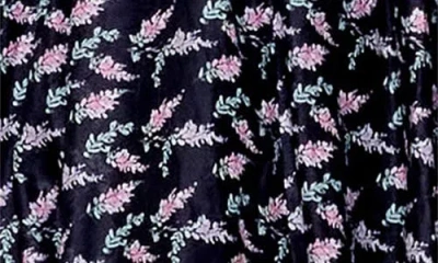 Melloday Floral Print Long Sleeve Minidress