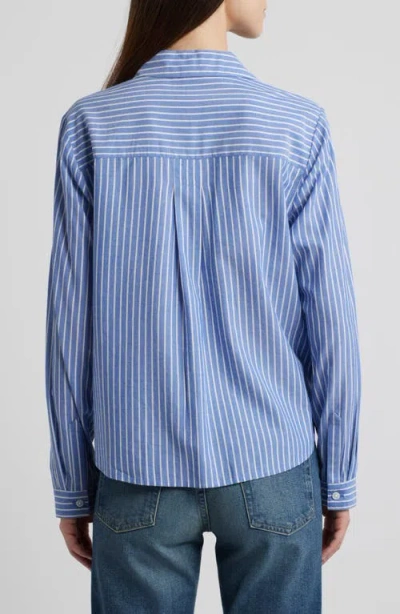 Beachlunchlounge Candy Stripe Cotton Blend Button-up Shirt