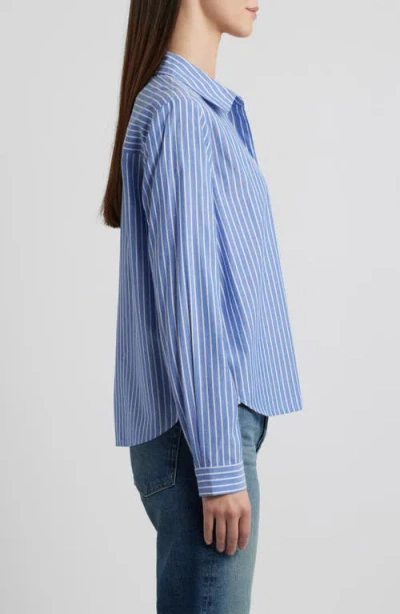 Beachlunchlounge Candy Stripe Cotton Blend Button-up Shirt