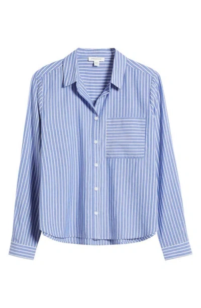 Beachlunchlounge Candy Stripe Cotton Blend Button-up Shirt