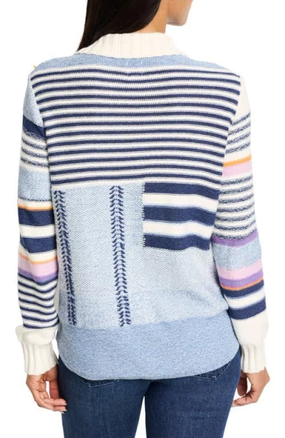 Nic + Zoe Nic+zoe Pattern Play Button Front Cardigan