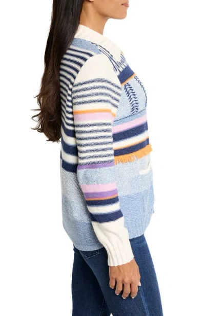 Nic + Zoe Nic+zoe Pattern Play Button Front Cardigan