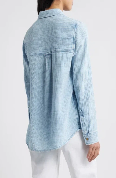 Beachlunchlounge Lessi Cotton Gauze Button-down Shirt