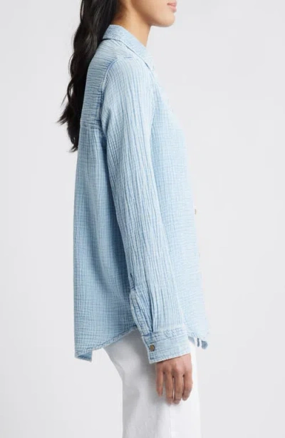 Beachlunchlounge Lessi Cotton Gauze Button-down Shirt