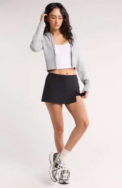Abound Knit Miniskort In Black