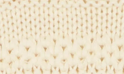 Melrose And Market Elbow Sleeve Cotton Pointelle Sweater