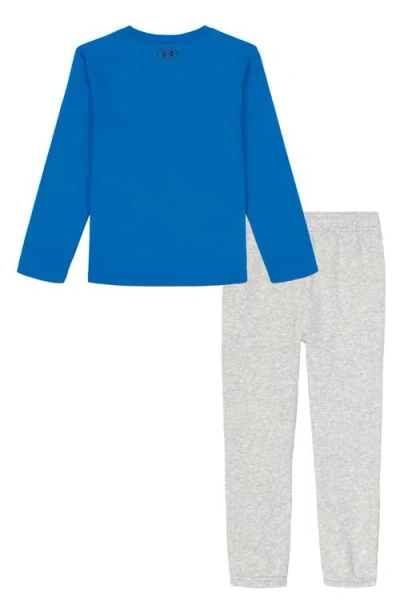 Under Armour Kids' Fish Splash Long Sleeve Top & Pants Set In Blue