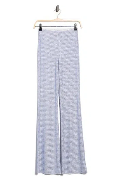 Good American Crystal Pull-on Flare Leg Pants In Gray