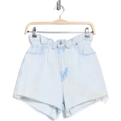 Good American Paperbag Waist Denim Shorts