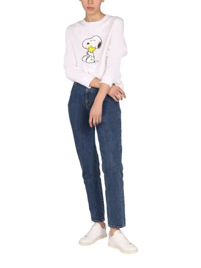 Moa Concept Snoopy Sweatshirt In White