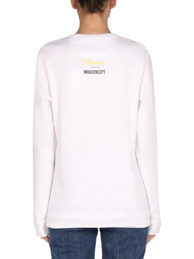 Moa Concept Snoopy Sweatshirt In White