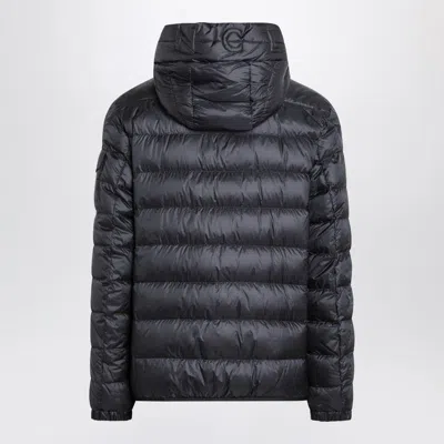 Moncler Short Zip-up Puffer Coat In Blue