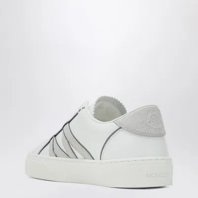 Moncler White Leather Monaco2 Sneakers