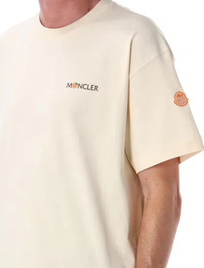 Moncler Genius Short Sleeves Cotton T-shirt In White