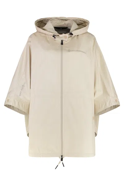 Moncler Grenoble Vorassy Technical Fabric Cape In White