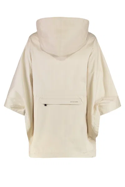 Moncler Grenoble Vorassy Technical Fabric Cape In White