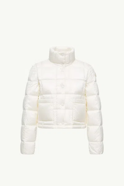 Moncler Long Sleeve Down Jacket In White