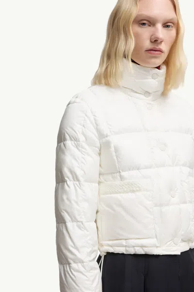 Moncler Long Sleeve Down Jacket In White